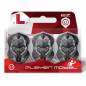 Preview: L-Style Flight Set (3 Stk) Standard Berry Van Peer v4 Type D  L1EZ transparent weiß