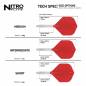 Preview: Red Dragon Nitro Flite – Schaft Weiß & Flight Rot (Form 02)
