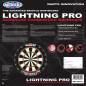 Preview: Dartboard McKicks Lighting Pro inklusive Wandhalterung