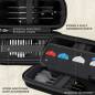 Preview: Dart Tasche Boa schwarz-schwarz
