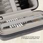 Preview: Dart Tasche Boa grau/hellgrau