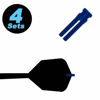 4 Flight protector set (12 pcs) Alu  blue