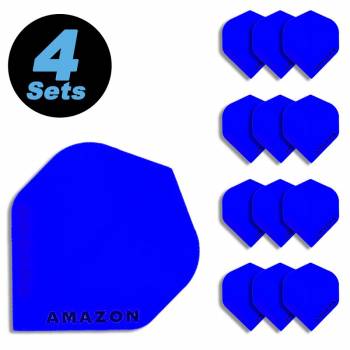 4 Flight Sets (12 pcs) Standard Polyester Extra Strong blue