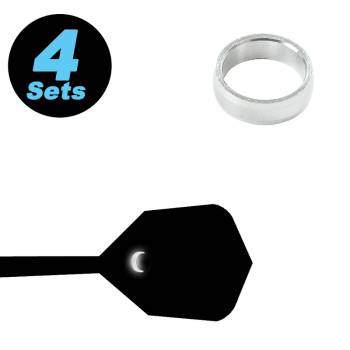 4 Schaft-Ersatzring (12 Stk) silber