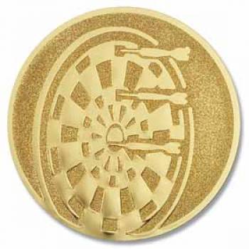 Pokal Emblem Dartscheibe Gold