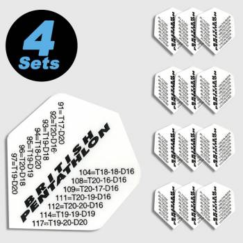 4 Flight Sets (12 Stk) Standard Polyester British Pentathlon