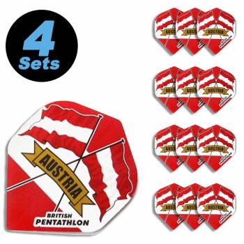 4 Flight Sets (12 Stk) Standard Polyester extra stark British Pentathlon