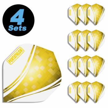 4 Flight Sets (12 Stk) Standard Polyester gelb