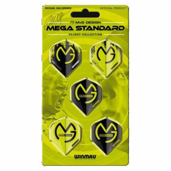 5 Flight Sets (15 pcs) Standard Mega Michael van Gerwen