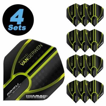 4 Flight Set (12 pcs.) Standard Prism Alpha MvG Black & Green