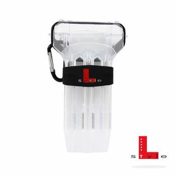L-Style Dart Tasche Krystal one weiß transparent