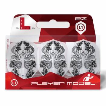 Style Flight Set (3 pcs) Standard Jelle Klaasen v7 L-Flight L1EZ Clear White