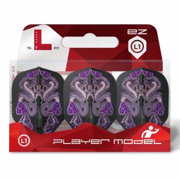 L-Style Flight Set (3 pcs) Standard Jelle Klaasen v7 L-Flight L1EZ Black
