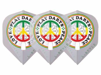 L-Style Flight Set (3 pcs) Signature Champagne Flight: L1PRO Standard Deta Hedman v4 Clear White