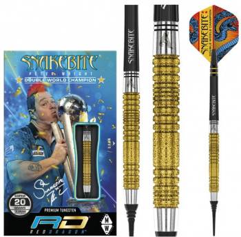 20g Soft Dartset (3 Stk) Peter Wright Snakebite Double World Champion SE Gold Plus