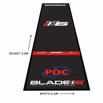 Winmau Dartmatte Precision PVC mit Oche