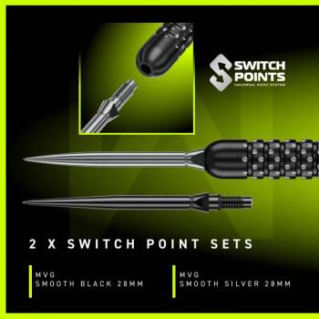 Winmau Steel Tip Dart Set MVG W-Max 90% Switch Point