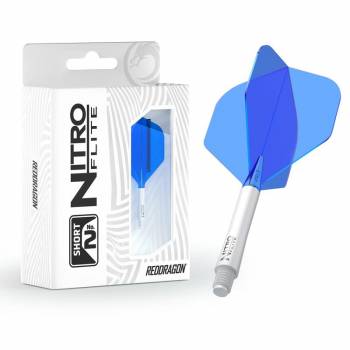 Red Dragon Nitro Flite – Schaft Weiß & Flight Blau (Form 02)