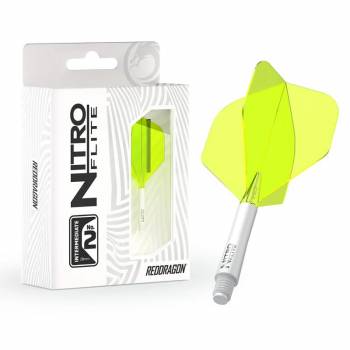 Red Dragon Nitro Flite – Schaft Weiß & Flight Gelb (Form 02)