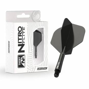 Red Dragon Nitro Flite – Schaft Schwarz & Flight Schwarz (Form 02)