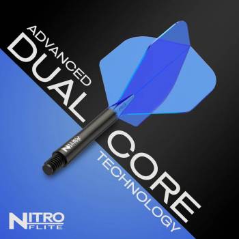 Red Dragon Nitro Flite – Schaft Schwarz & Flight Blau (Form 02)