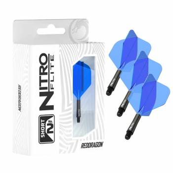 Red Dragon Nitro Flite – Schaft Schwarz & Flight Blau (Form 02)