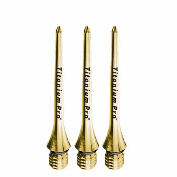 26 mm Dartspitze Steel (3 Stk) Titanium Pro gold 2BA