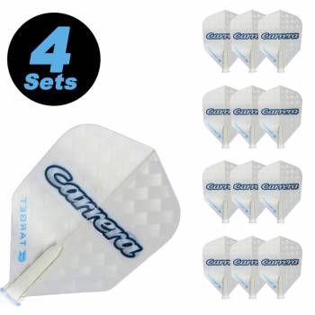 4 Flight Sets (12 Stk.) Standard Polyester Carrera weiß