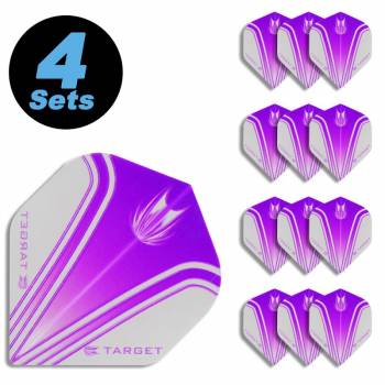 4 Flight Sets (12 Stk) Standard Polyester Vision violett