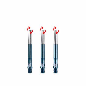 42 mm Schaftset (3 Stk) Aluminium Top Spin S blau