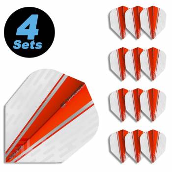 4 Flight Sets (12 Stk) Standard Vision Ultra weiß/rot