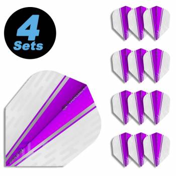 4 Flight Sets (12 Stk) Standard Vision Ultra weiß/violett