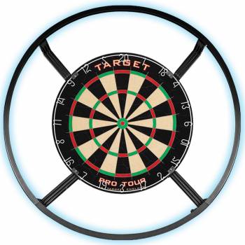 Dartboard Bristle Pro Tour Target mit LED Beleuchtung Corona Vision