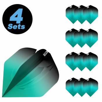 4 Flight (12 Stück)  SERA PRO.ULTRA BLACK & AQUA