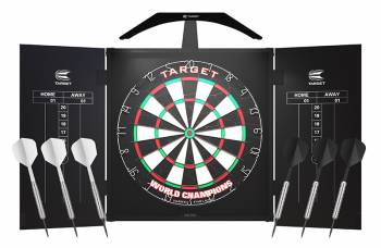 Dartboard mit Kabinett World Champion mit LED Beleuchtung "ARC"
