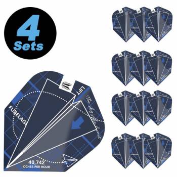 4 Flight (12 Stück) Blueprint blau