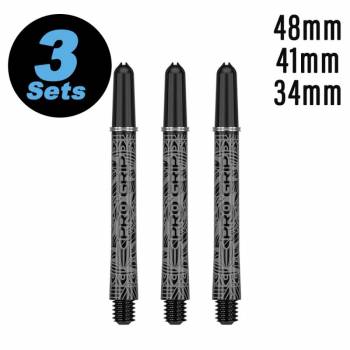 Shaft set (9 pcs) Ink Pro Grip 2BA black