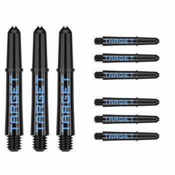 Shaft set (9 pcs) Nylon Pro Grip TAG black & blue 2BA