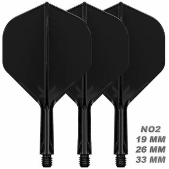 K-FLEX (3 pcs) Flight & Shaft (No 2) black polished