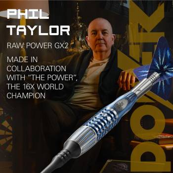 Soft Dartset Phil Taylor Raw Power GX2 95%