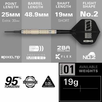 Soft Dartset Dimitri van den Bergh 19g 95K 2025