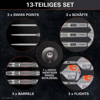 Steel Dartset Starwars-X-Wing 90%