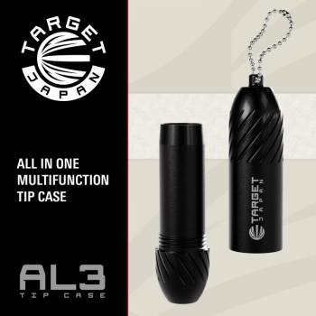 Dartspitzen Aufbewahrungsbox Aluminum Schlüsselanhänger schwarz