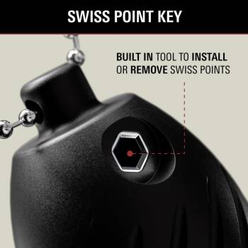 Dartspitzen Aufbewahrungsbox Aluminum Schlüsselanhänger schwarz