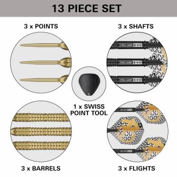Steel Dartset (3 Stk) Bolide Envy 04 90% / Swiss Point