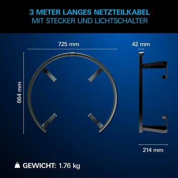 Dartboard LED lightning system Corona Vision