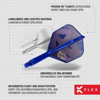 K-FLEX (3 Stk) Flight & Schaft (No 6) Luke Littler World Champion 2026