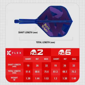 K-FLEX (3 Stk) Flight & Schaft (No 2) Luke Littler World Champion 2026
