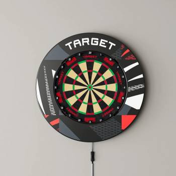 Target Patterned Notched Surround – Schwarz