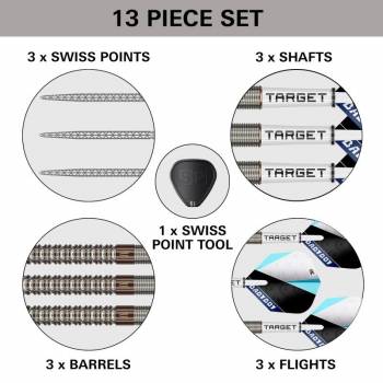 Target Adam Lipscombe 90% Swiss Point Steel Tip Darts